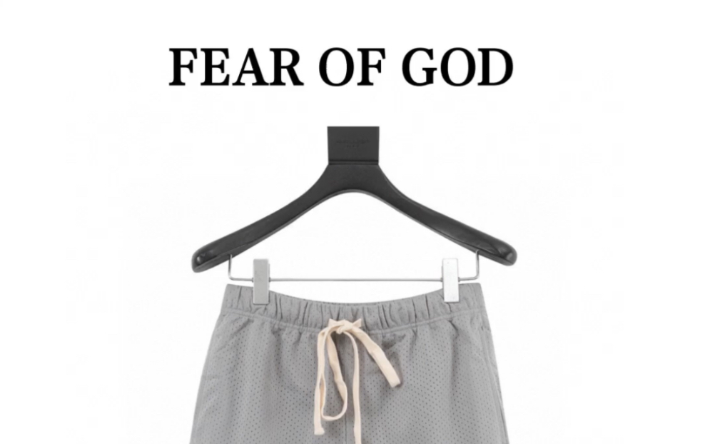 fear of god essentials 复线网眼抽绳五分运动短裤