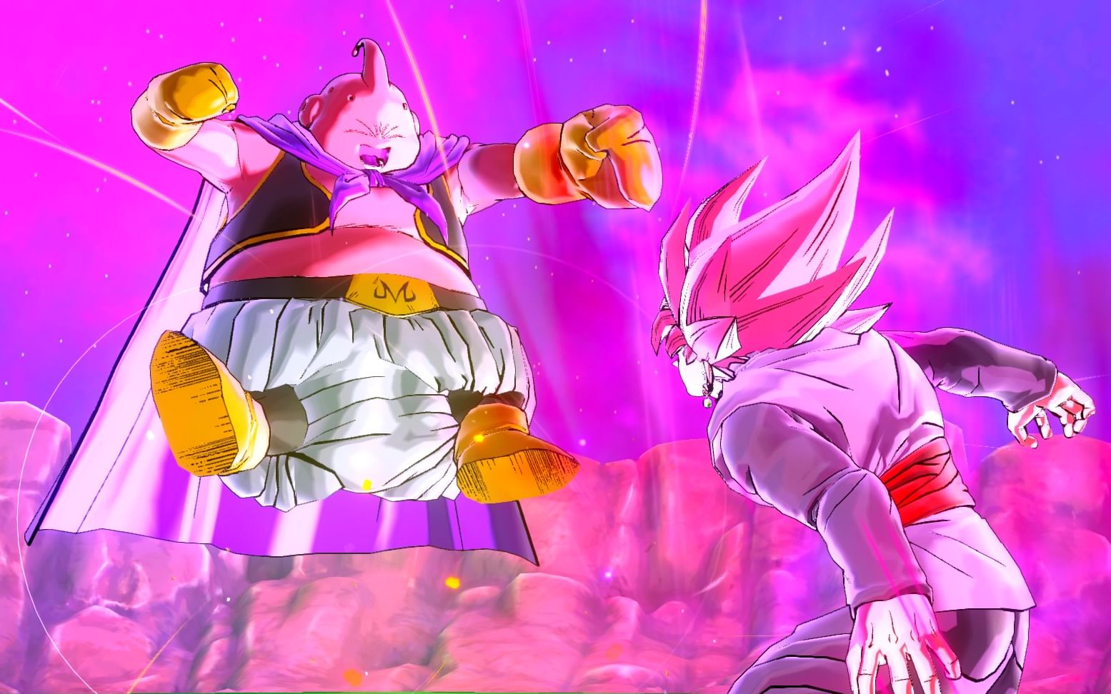 欺负胖子会被变饼干吃掉的哟胖魔人布欧vs桃红悟空龙珠超宇宙2