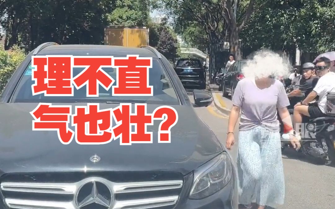 女子开车逆行还质问对向车,结局令人舒适!哔哩哔哩bilibili