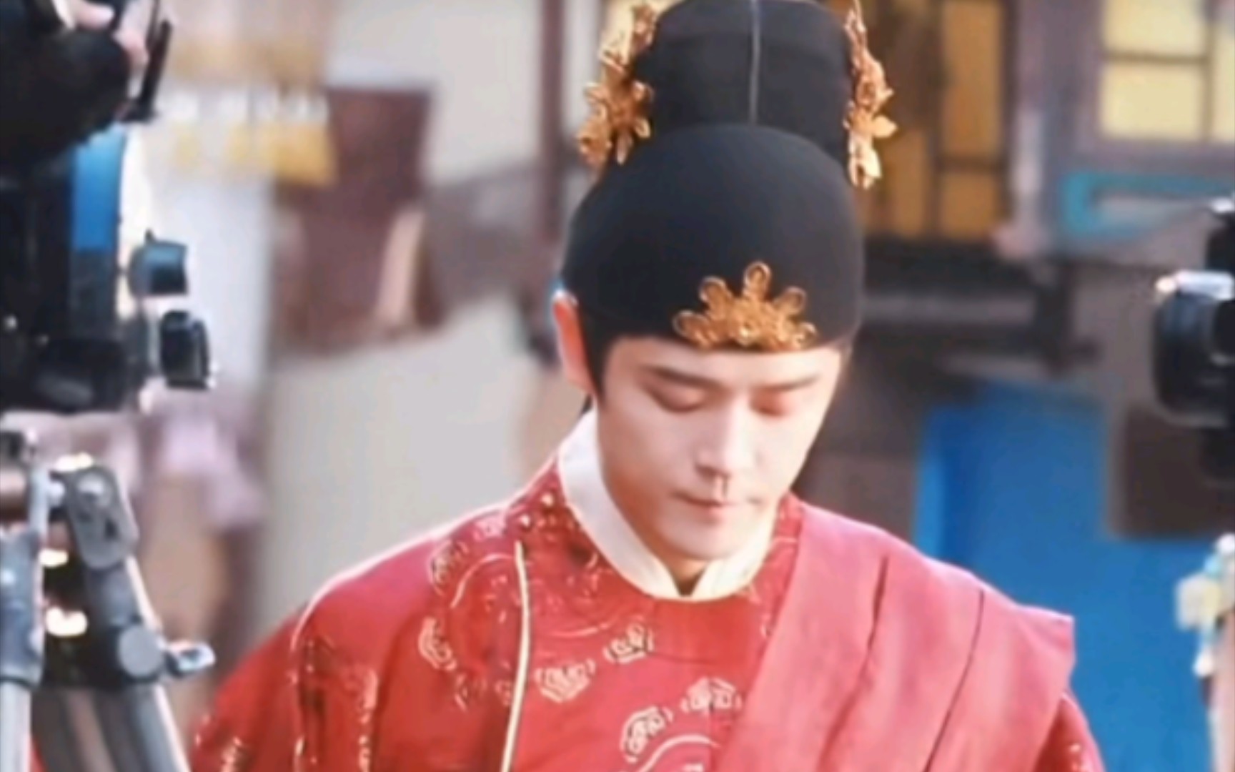 付辛博5.6《山河枕》红色状元郎衣服的顾楚生路透