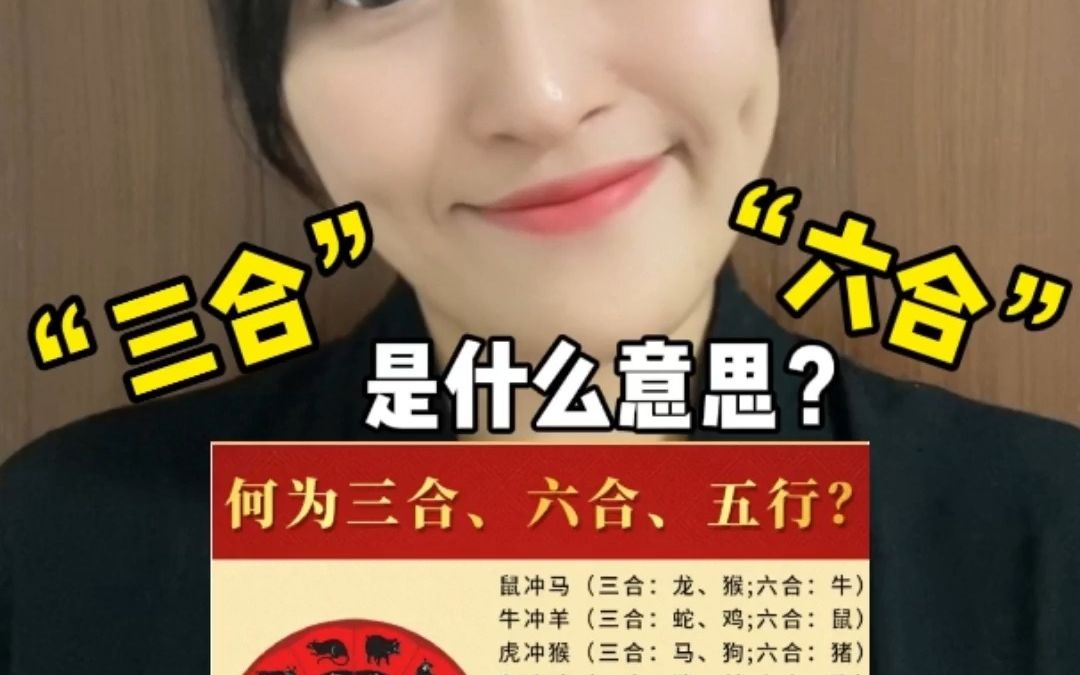 “三合”和“六合”生肖是什么意思?哔哩哔哩bilibili