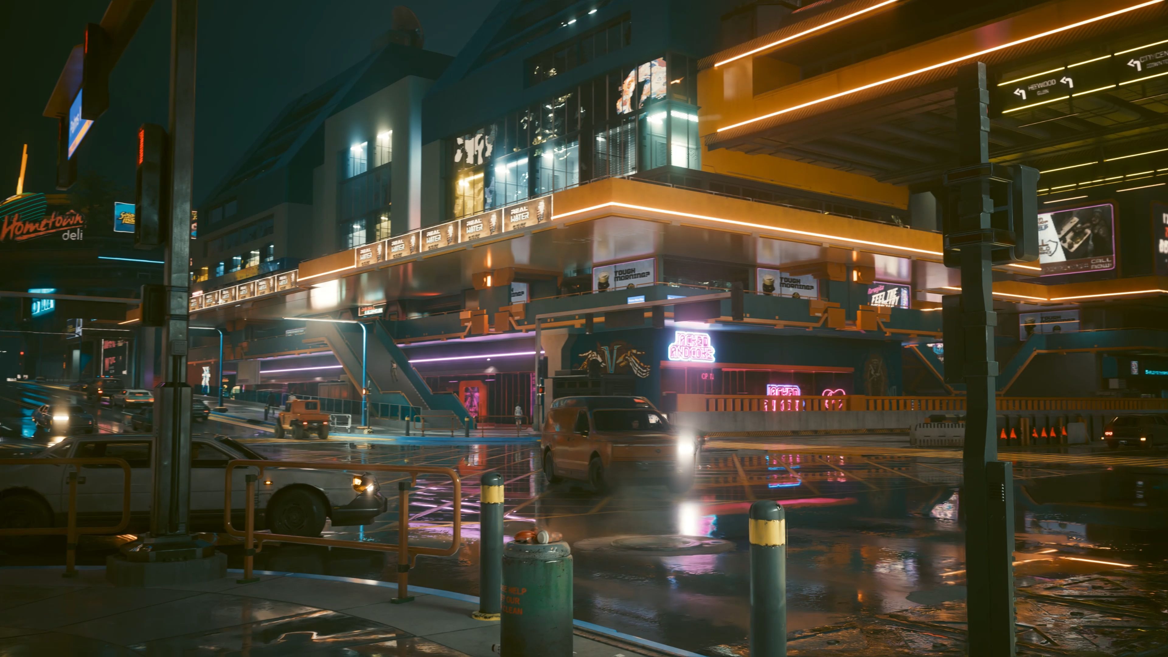 4k原皮赛博朋克2077 好久没看到你原本的样子了夜之城