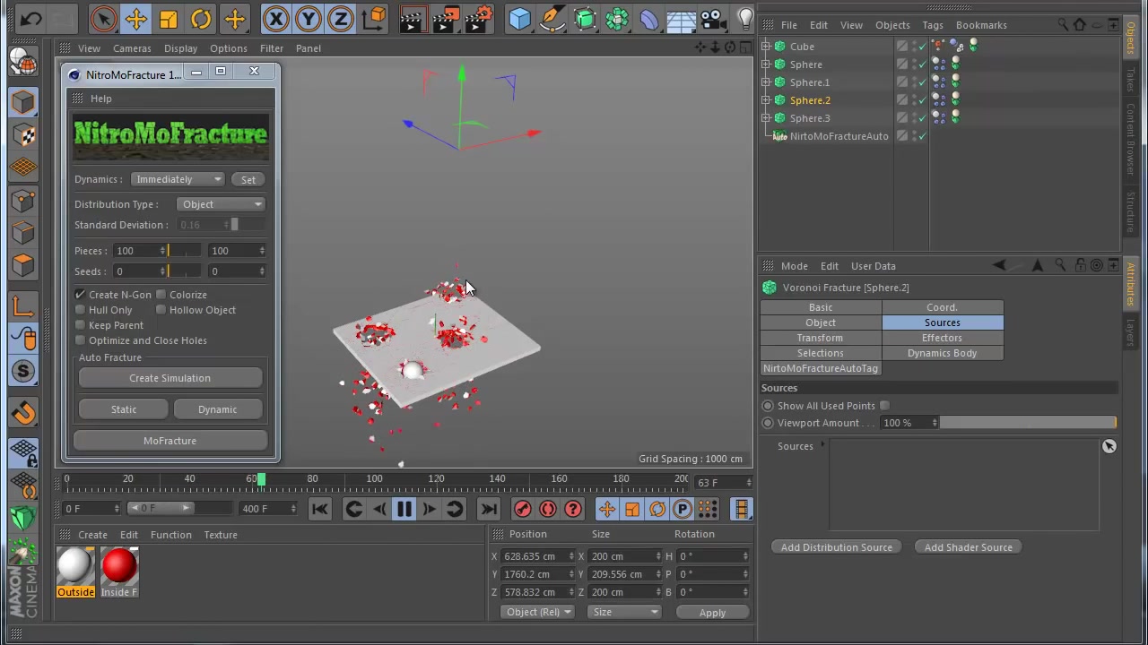 C4D最强爆炸破碎插件Nitro4D NitroMoFracture哔哩哔哩bilibili