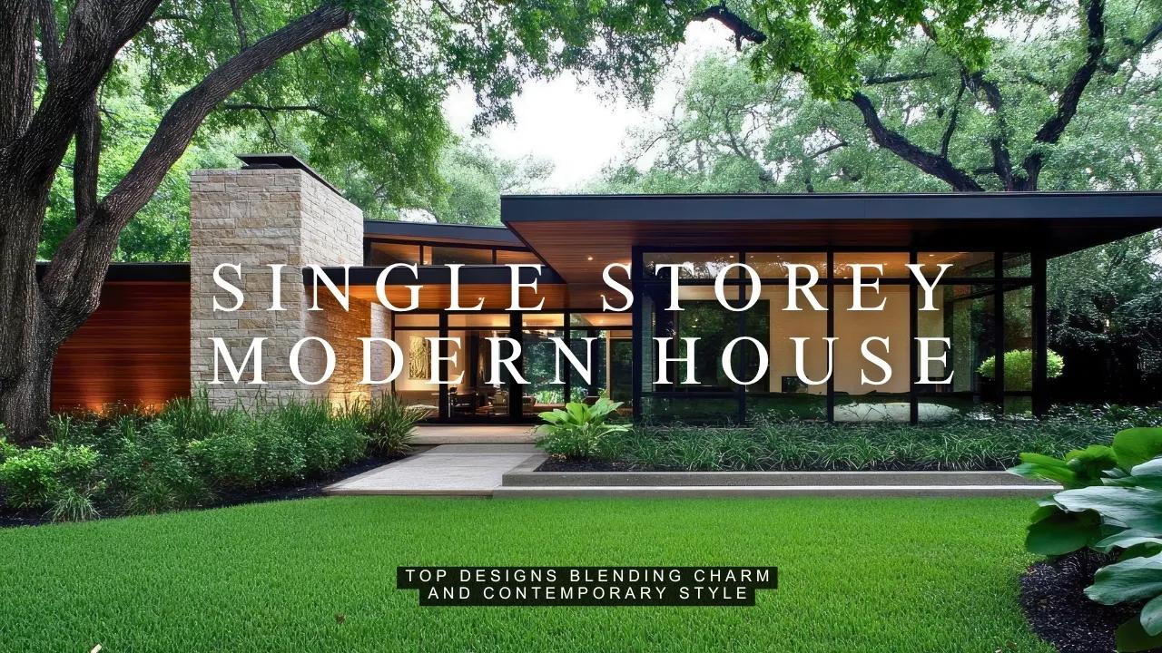 室内外设计Elegant SingleStorey Modern Traditional House: Top Designs Blending Charm哔哩哔哩bilibili