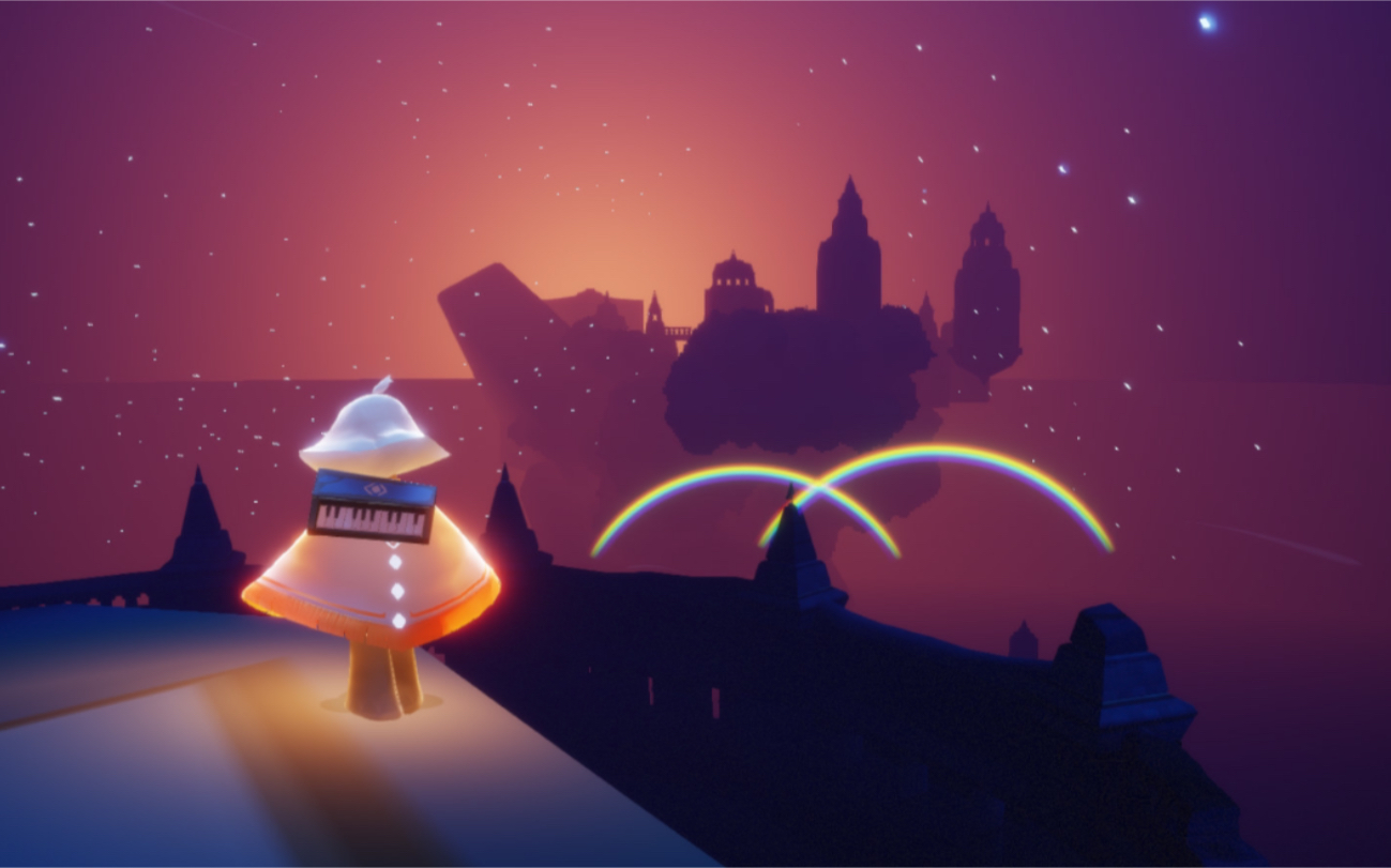 【sky光遇】新茶/夜景千鸟城前往方法,你学会了吗_哔哩哔哩_bilibili