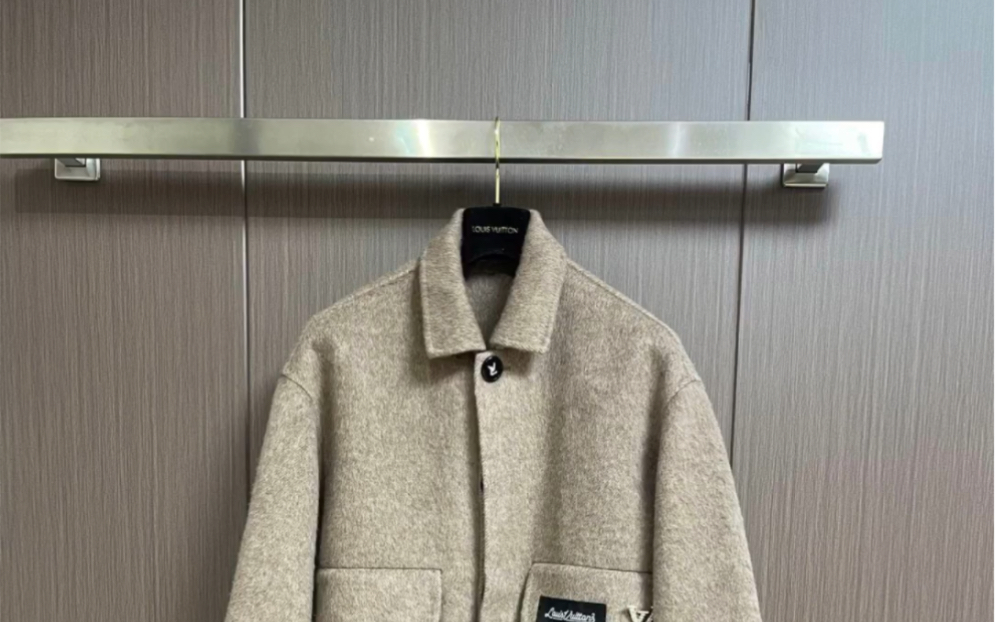 lv路易威登高仿2023fw秋冬新款手工羊毛毛呢大衣