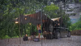 Tải video: 大雨新车的第一次露营