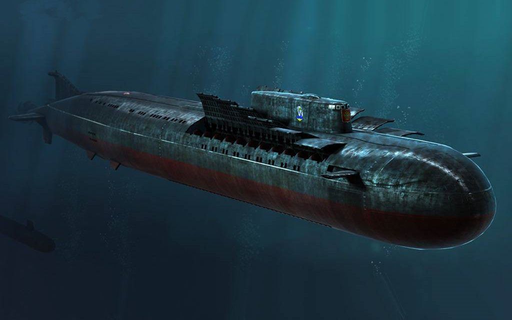 潜水航母水下图片