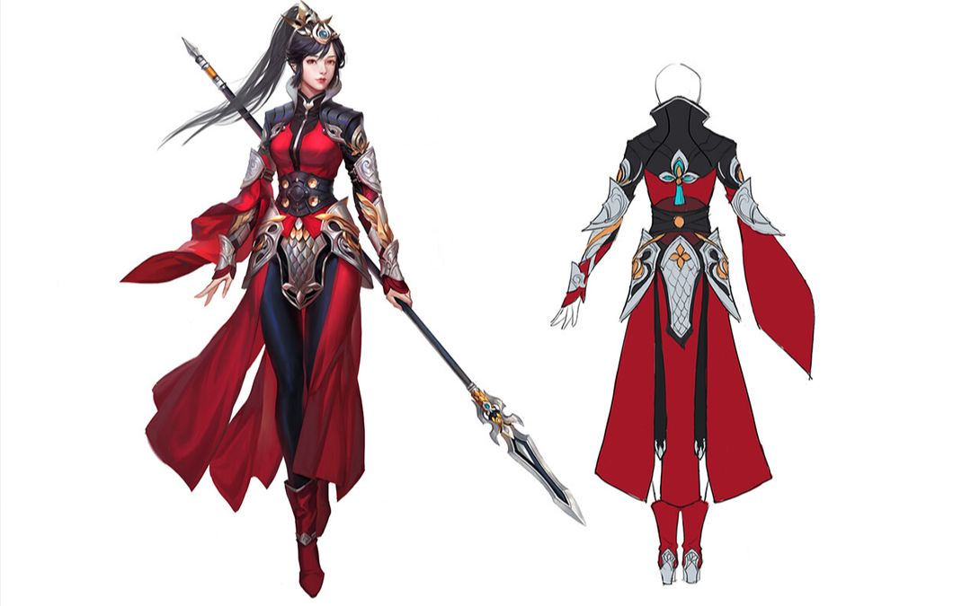 【3dmax人物建模】王者荣耀"云缨"游戏角色模型制作_哔哩哔哩_bili