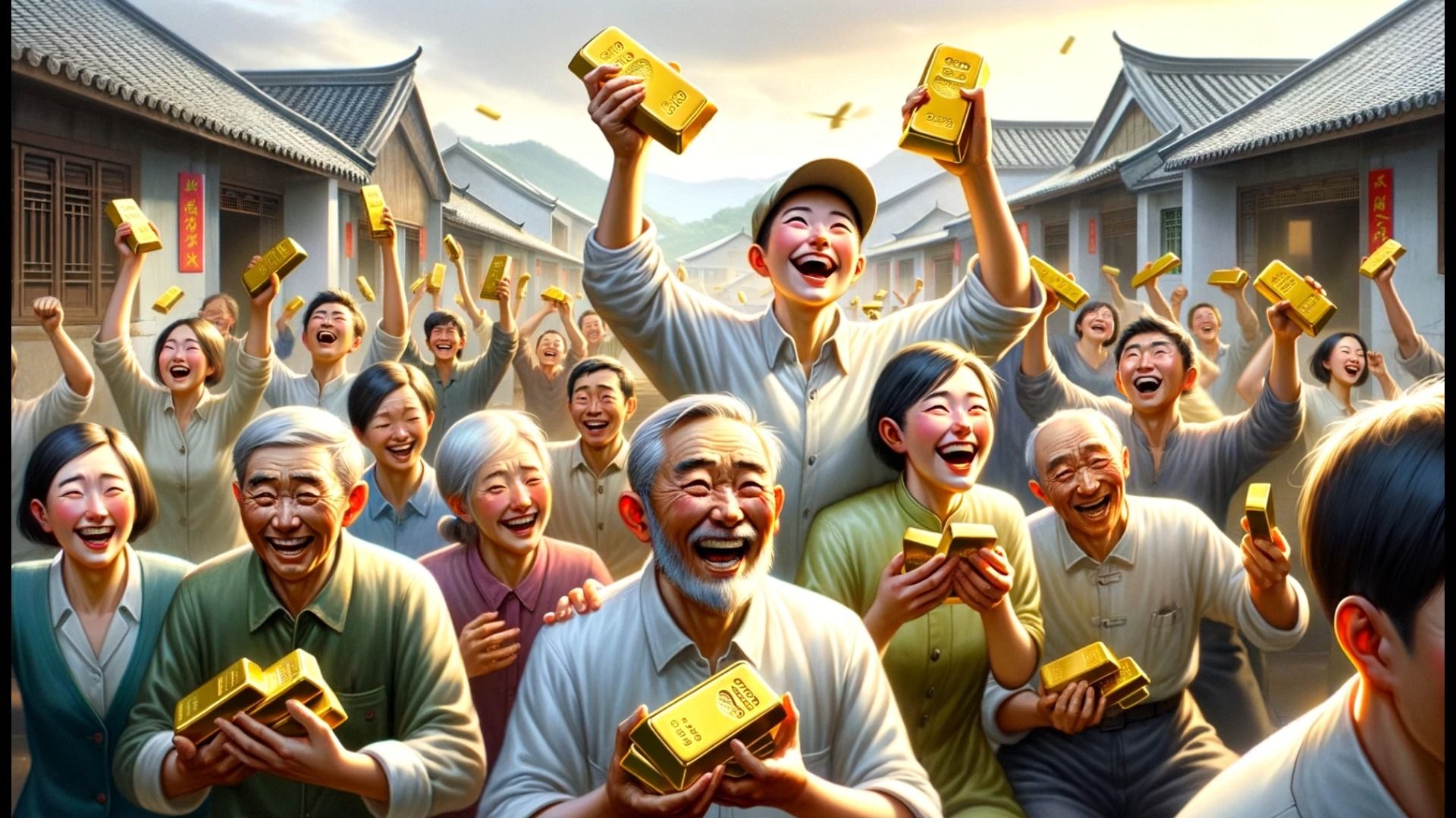 过年快回来,村里真发金条了!