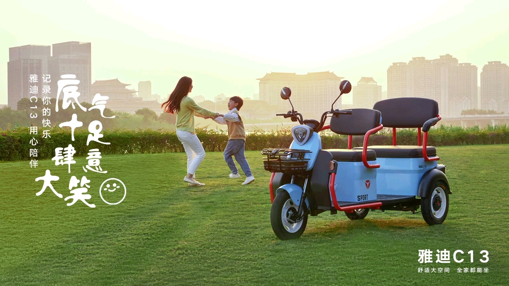 雅迪休闲三轮车c13