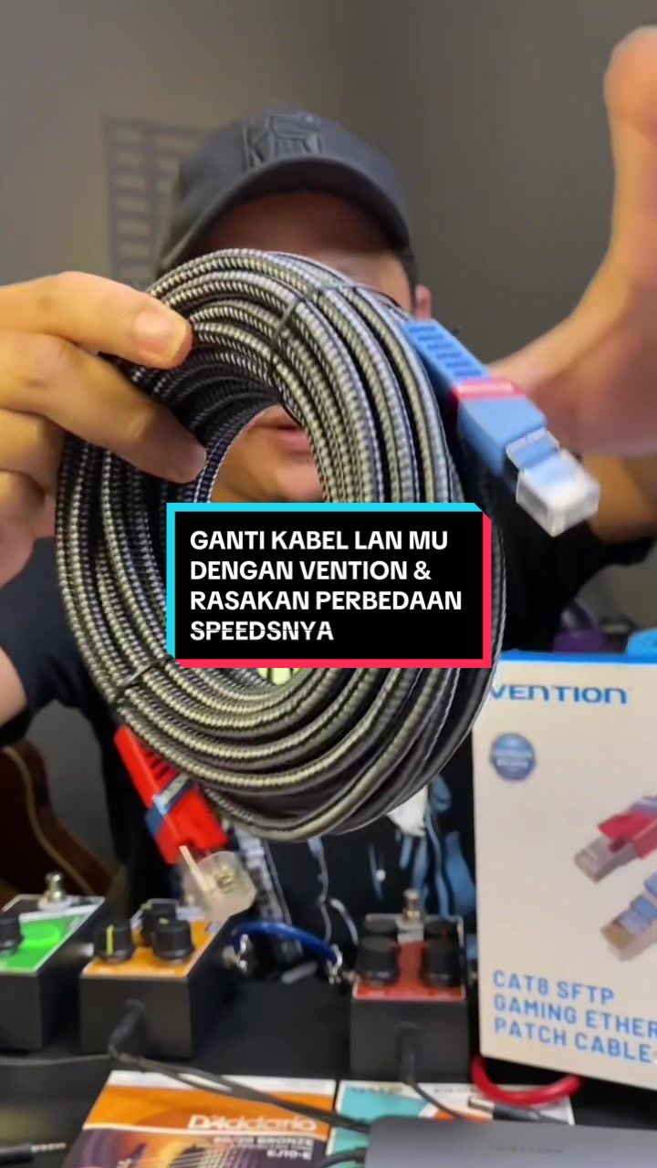 Vention Kabel LAN Cat.8 RJ45千兆以太网补丁网络SFTP游戏.Akhirnya sekarang直播lancar banget.哔哩哔哩bilibili