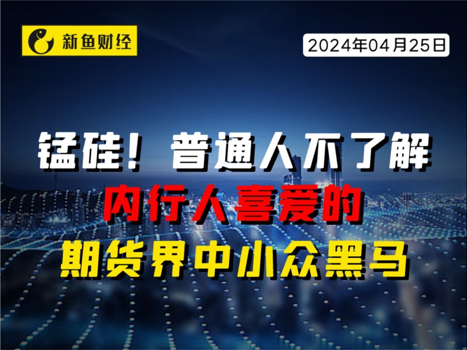 锰硅!普通人不了解,内行人喜爱的期货界中小众黑马哔哩哔哩bilibili