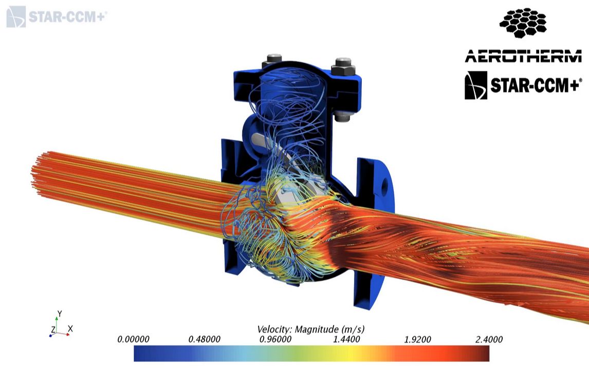 旋启式闸阀STARCCM+哔哩哔哩bilibili