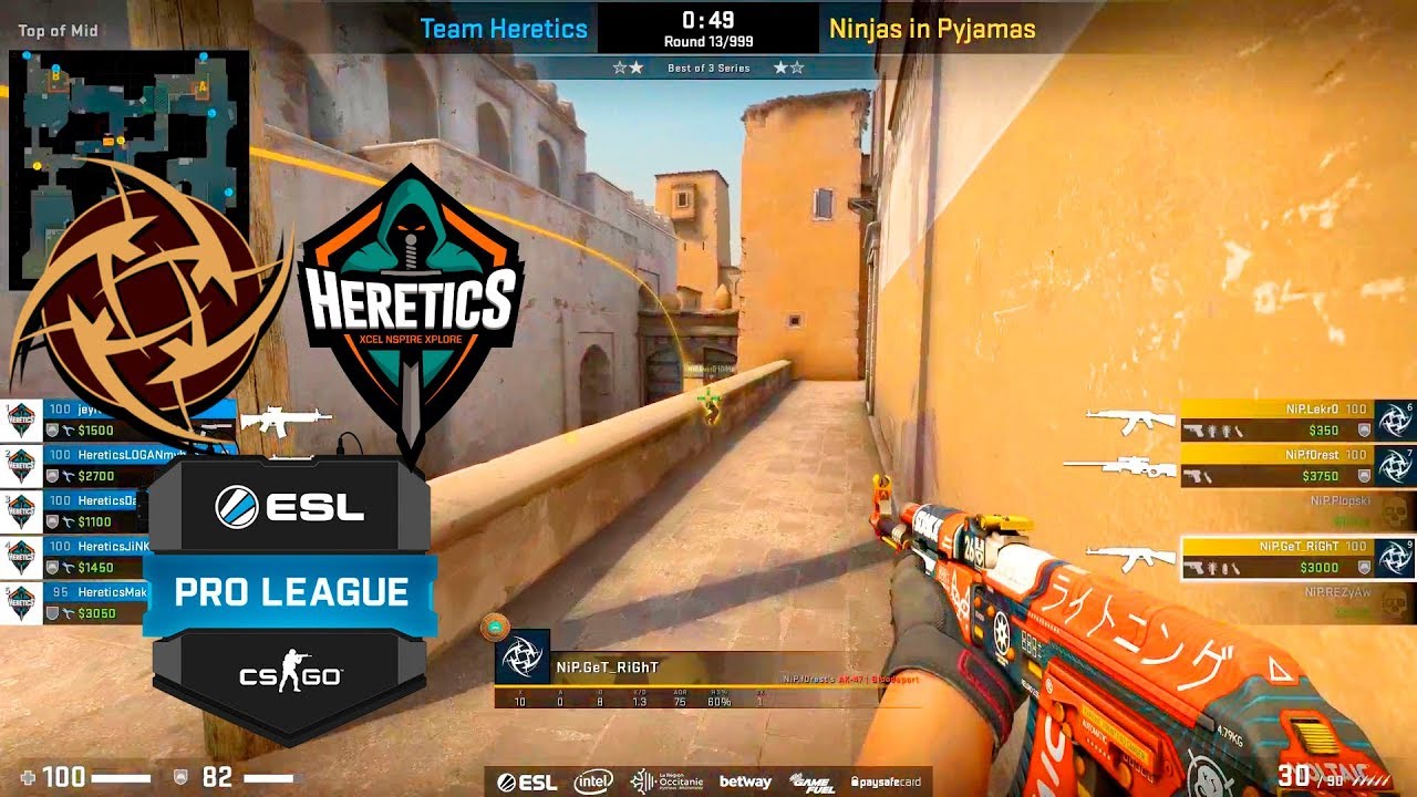 [图]【CSGO】NiP vs Heretics - ESL Pro League Pre-relegation 精彩时刻