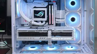 Video herunterladen: 白色海景房水冷电脑 包豪斯EVO RGB白色.i9+ROG4080S+ROG主板+ROG水冷+包豪斯EVO RGB 白色.一体水冷电脑主机