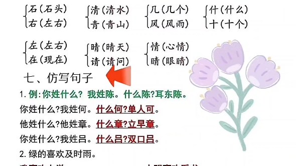 一年级语文第一单元重要知识点总结梳理来了,家长打印出来给孩子读一读复习吧哔哩哔哩bilibili