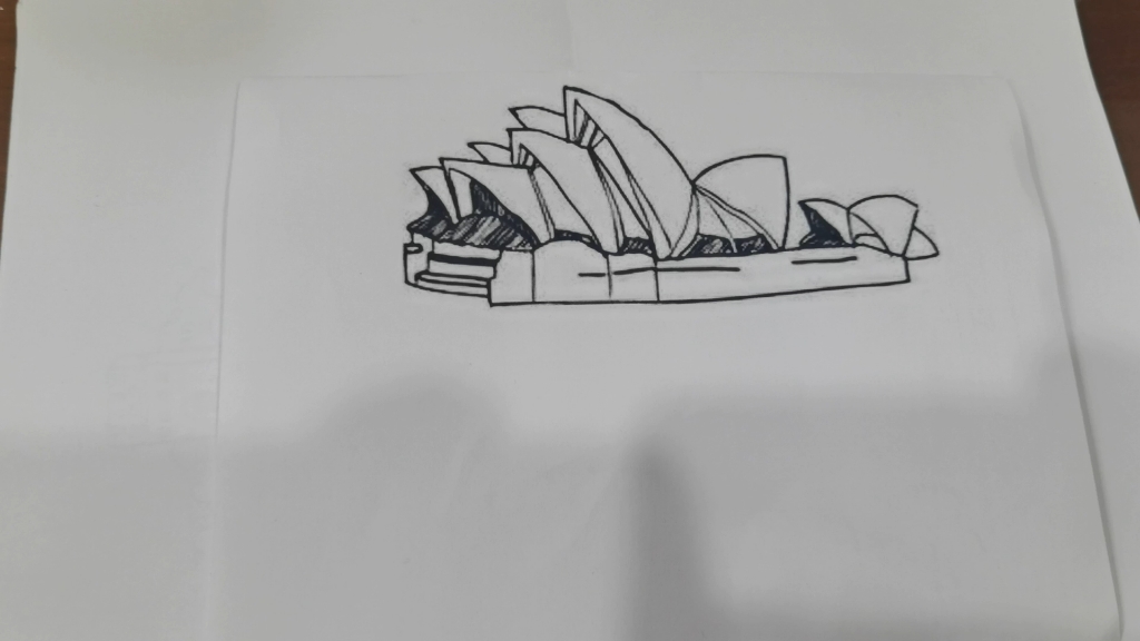悉尼歌剧院的简笔画图片