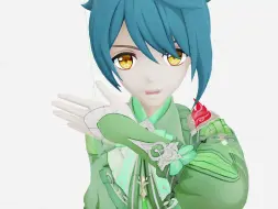 【原神/MMD】不喜欢新衣服所以随便涂了个色（行秋-自由的洛丽塔）