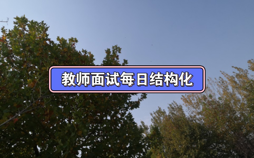 教师面试每日结构化:坚定中国特色社会主义的四个自信?哔哩哔哩bilibili