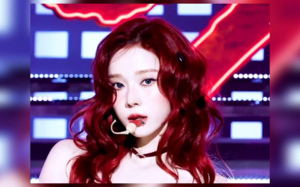 红色卷发强势回归_震碎kpop