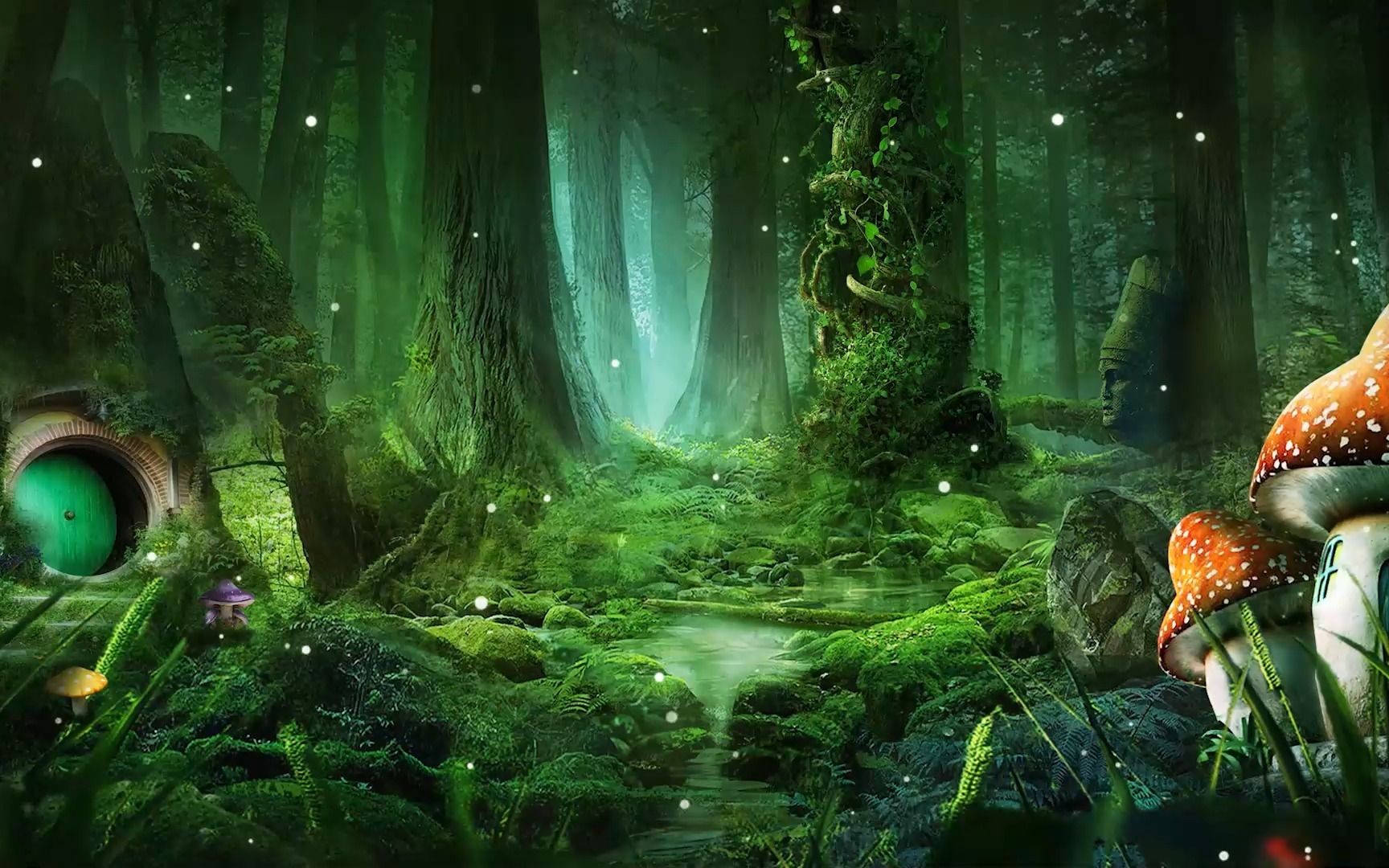 爱跳舞的小怪兽 森林伴奏版led舞蹈背景视频2902