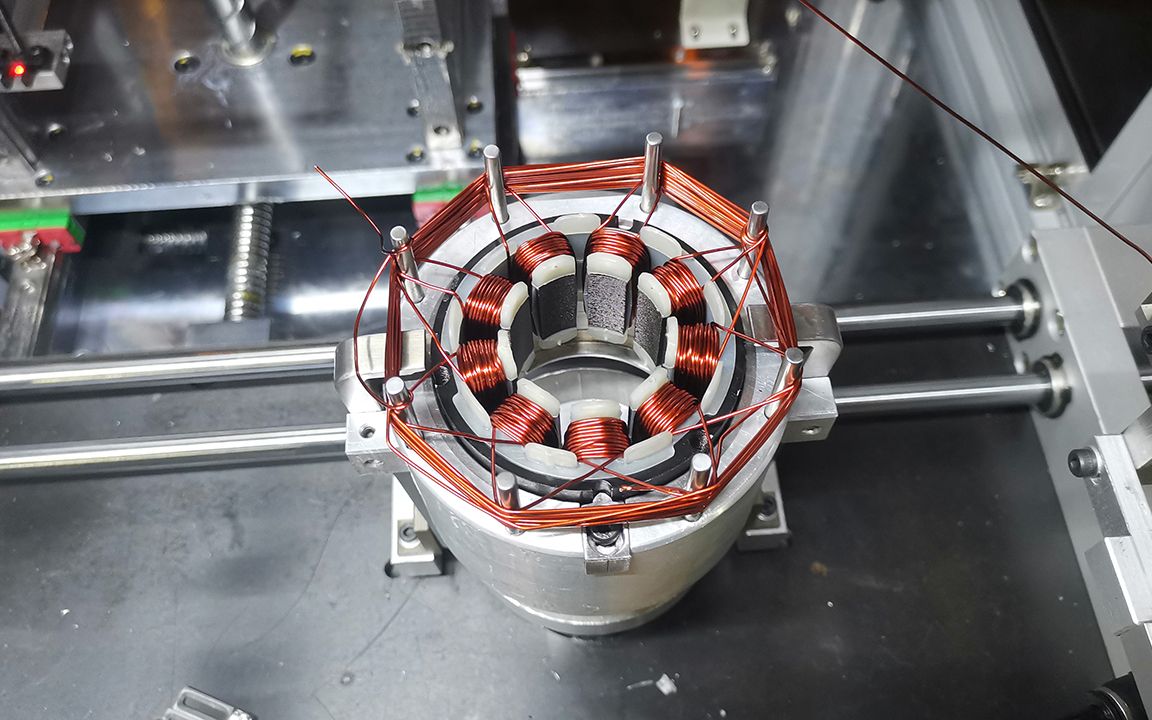 园林工具无刷电机马达定子绕线机工作原理及生产细节