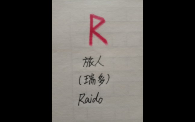 【千贺】旅人,瑞多,Raido,卢恩符文小故事,五哔哩哔哩bilibili