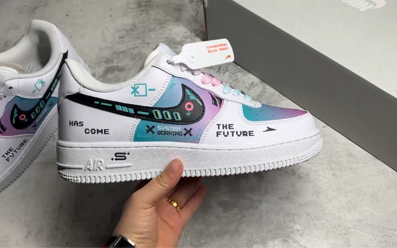 【全方位实拍】nike air force 1 low 赛博朋克2077 未来游戏主题