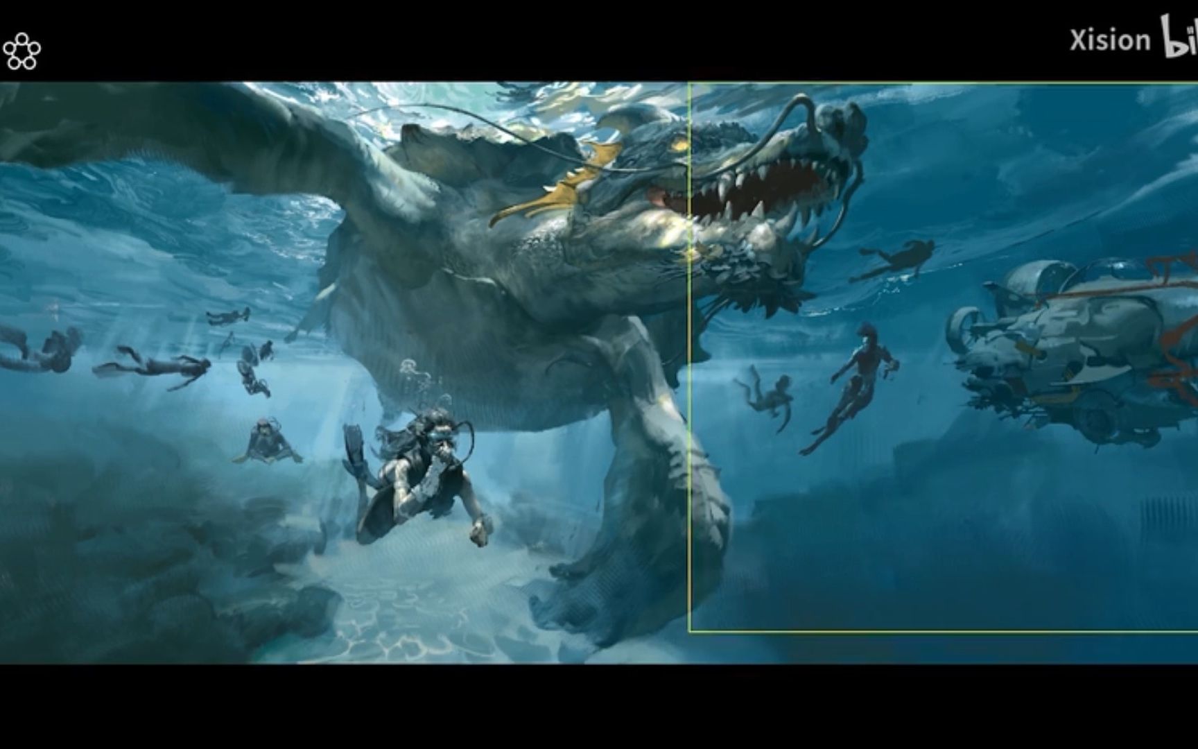 ps板绘 第三届ggac大赛特等奖《山海有灵·玄武》作品展示