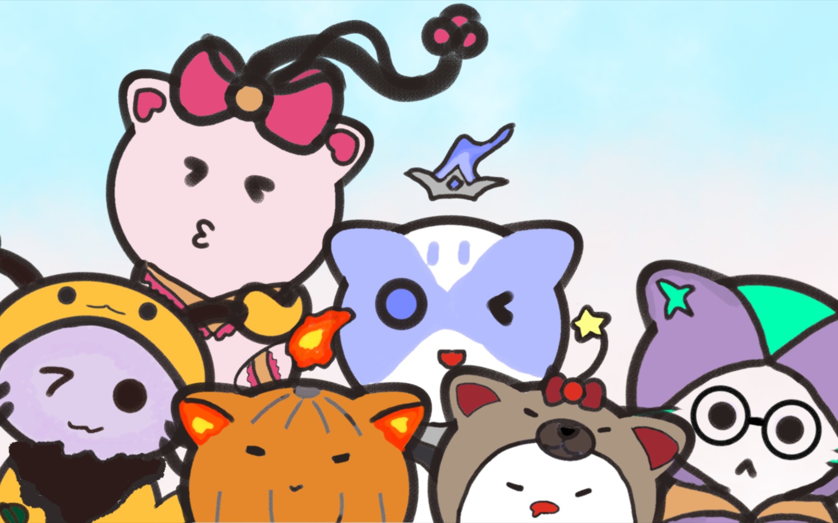 【悠米】全皮肤简笔画