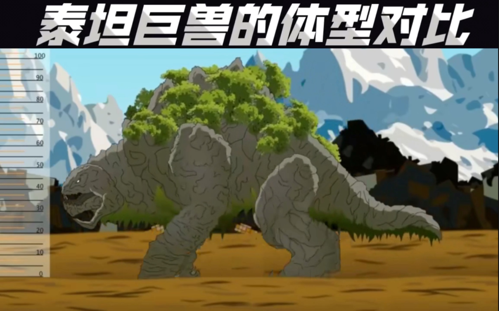 泰坦巨兽的体型对比第二期动漫动画