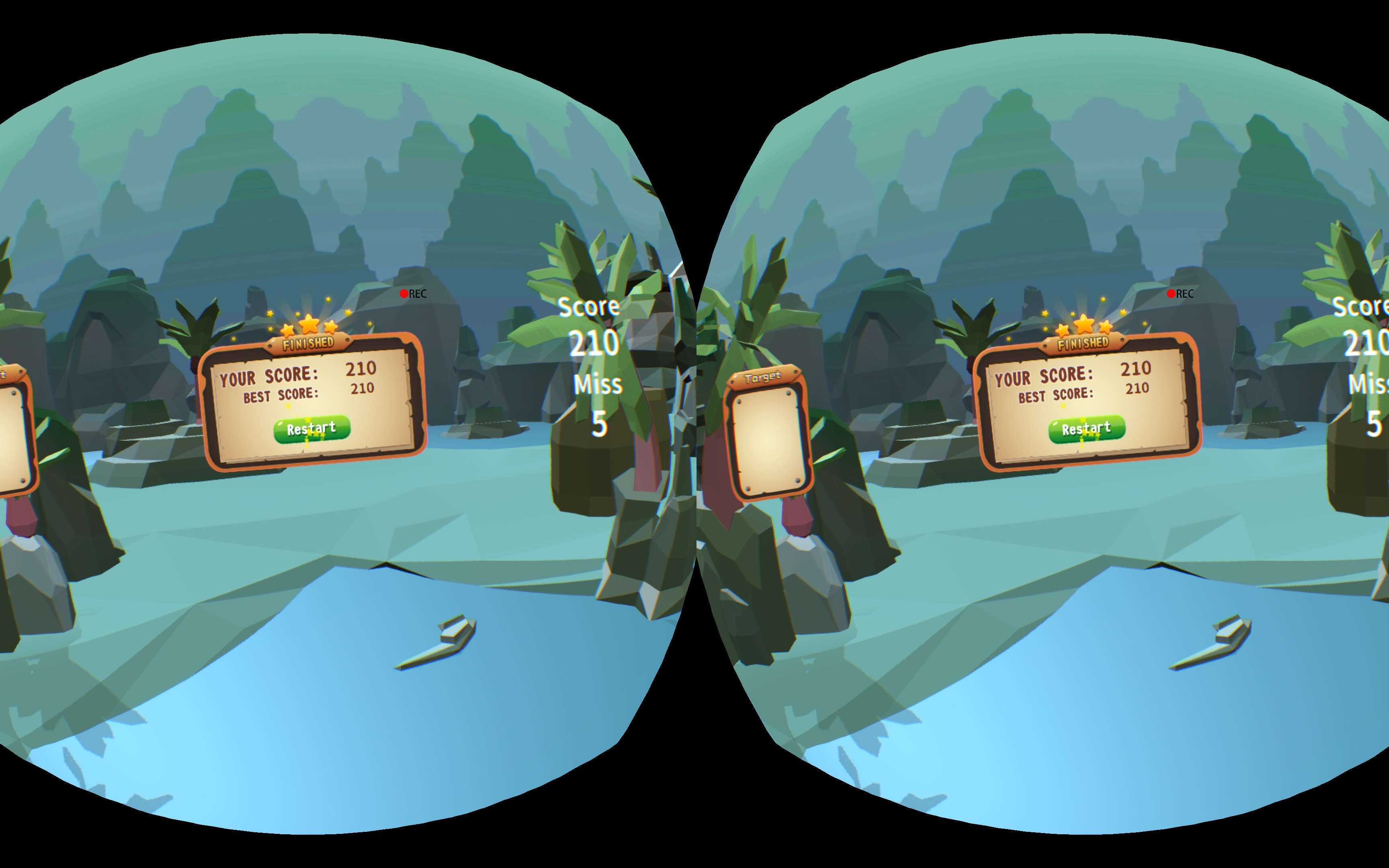 pico neo2玩益智休闲游戏《looklook》胖子也会削水果_哔哩哔哩 (゜