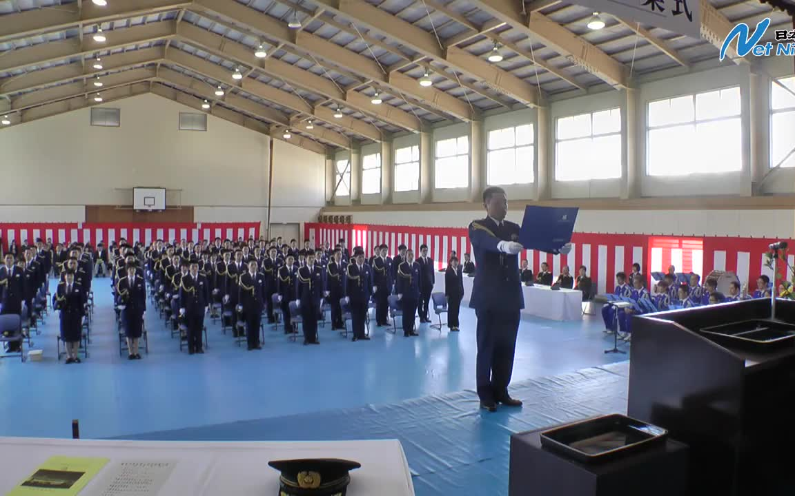 [图]日本鸟取县警察学校入校式