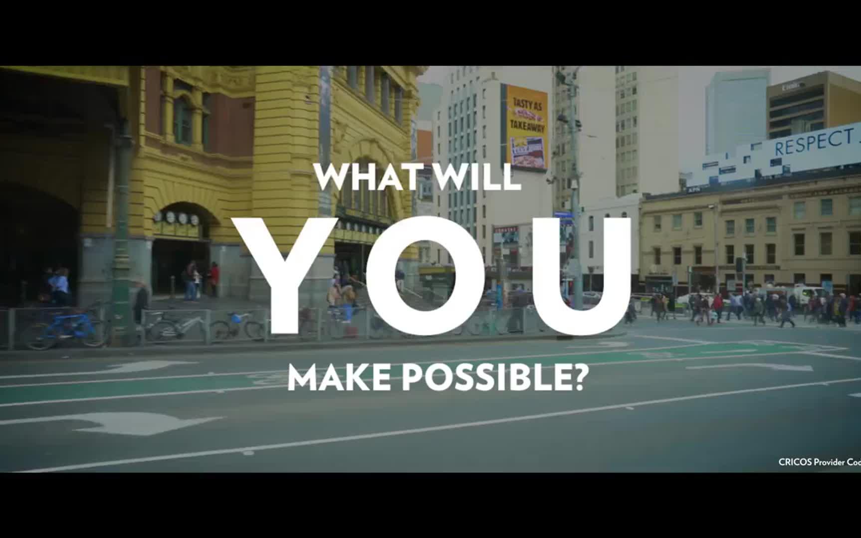 【墨尔本大学】(澳)宣传片:介绍短篇 What will you make possible at Melbourne哔哩哔哩bilibili