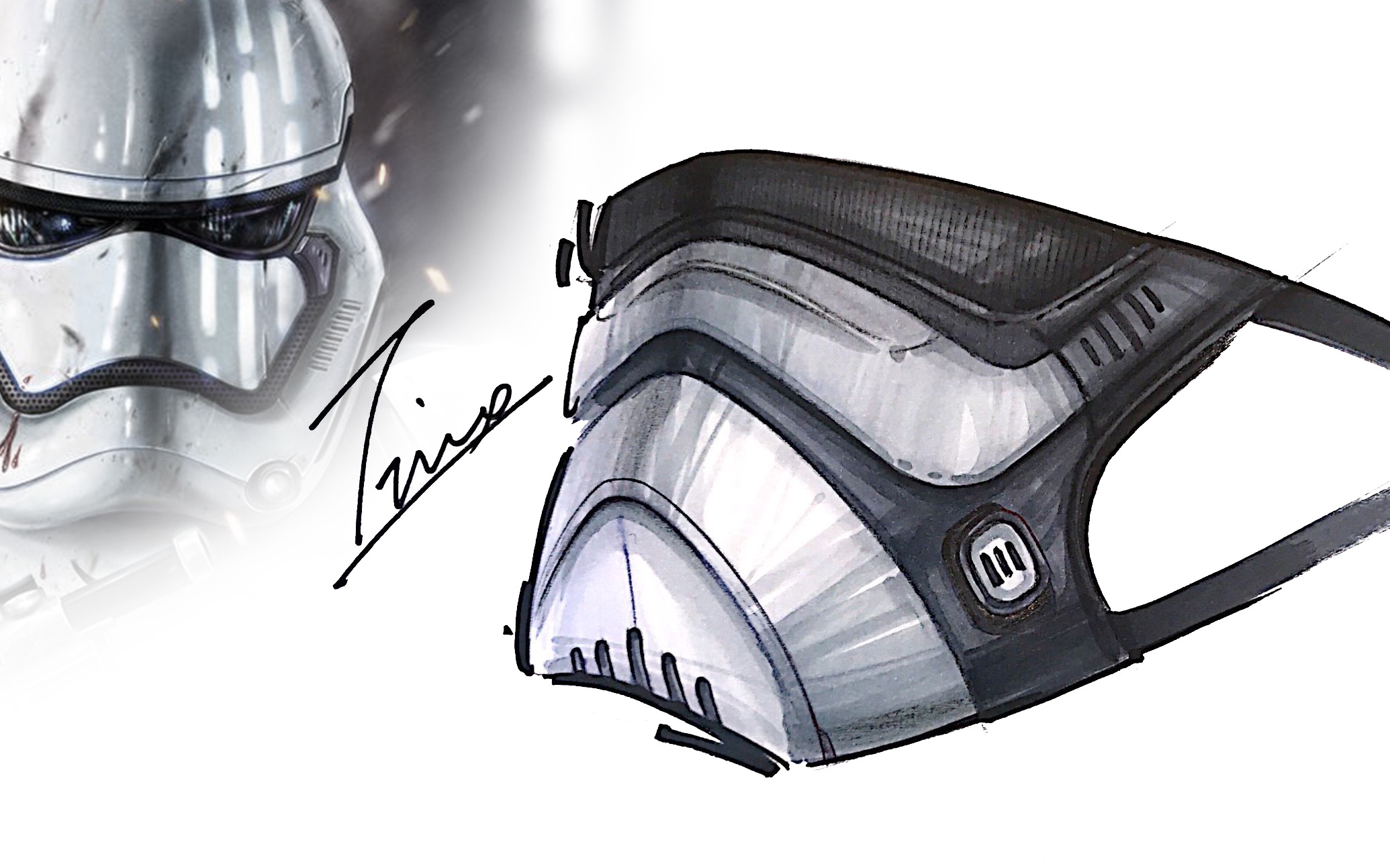 手绘快速表现视频元素提取星战暴风兵