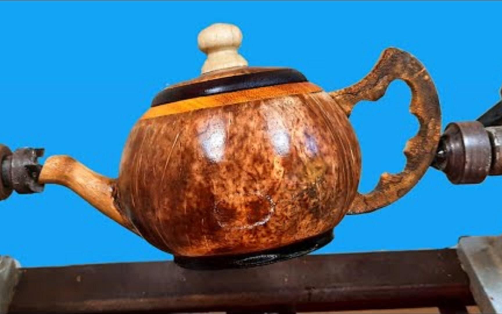 椰子壳制作水壶图片