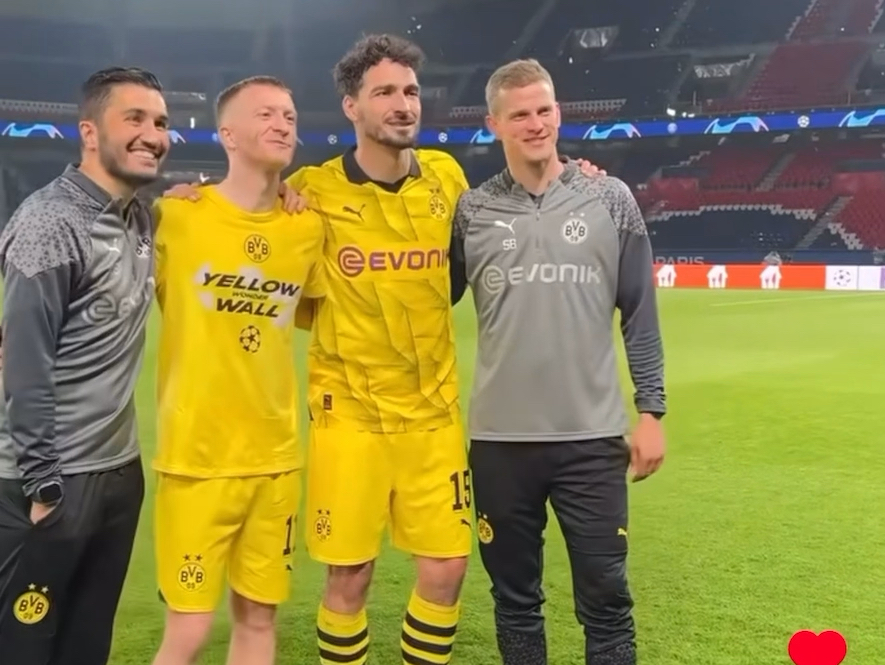 【多特蒙德】罗伊斯&胡梅尔斯&沙欣&小本德 合照