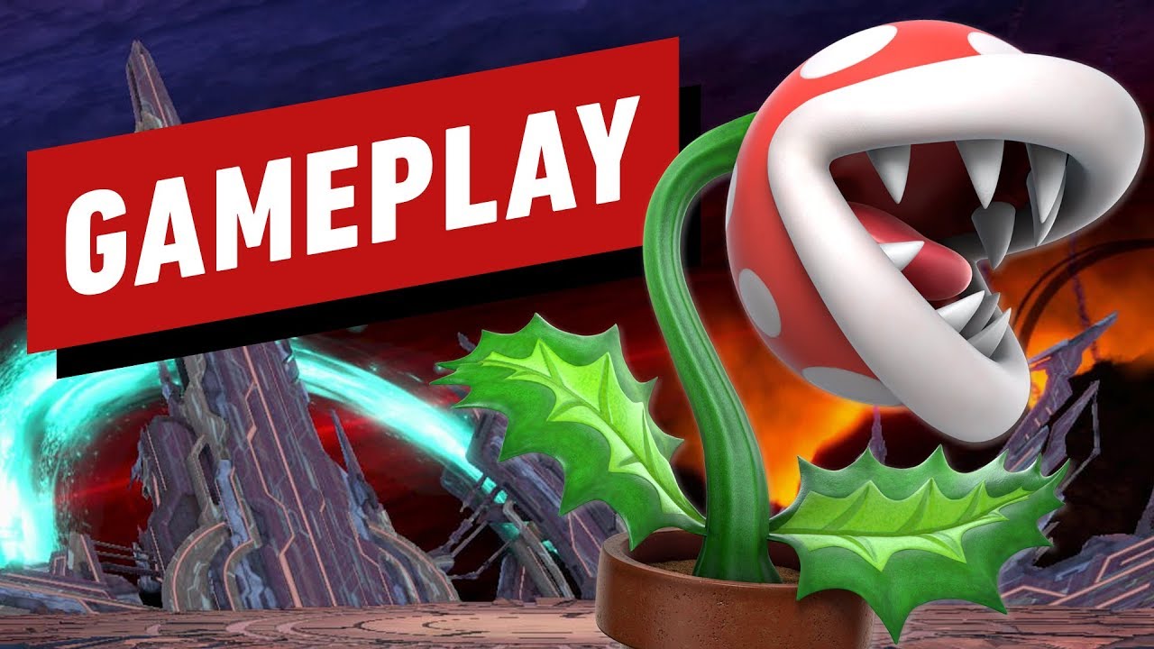 piranha plant gameplay - super smash bros. ultimate