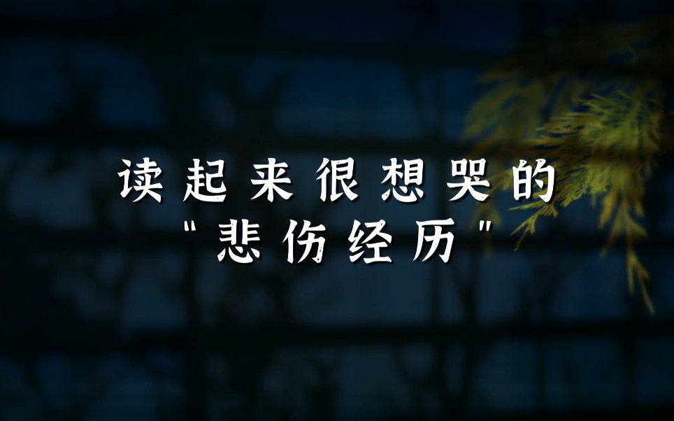 “经历过的人才能读懂的句子”|读起来很想哭的悲伤经历哔哩哔哩bilibili