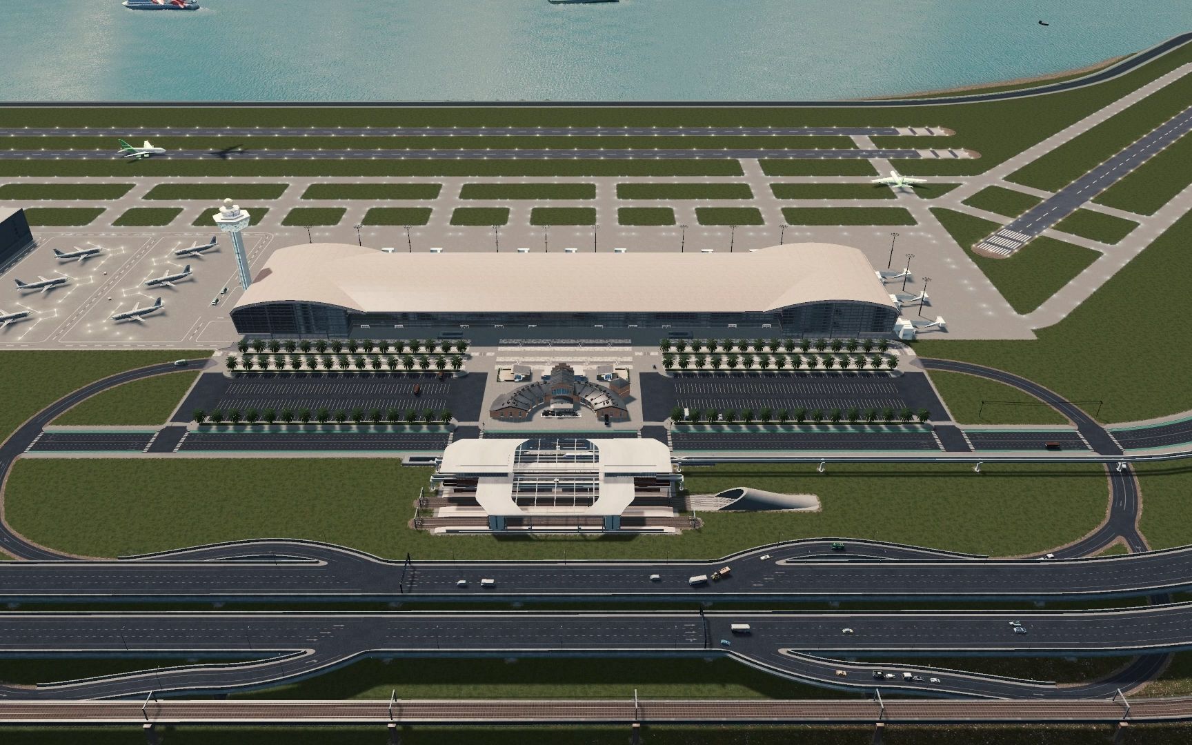 cities: skylines「都市天际线」no.36 大型机场