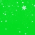 绿幕视频素材雪花