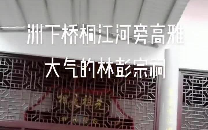 [图]今天参观了洲下桥桐江河旁的林彭宗祠，高档大气，古色古香，