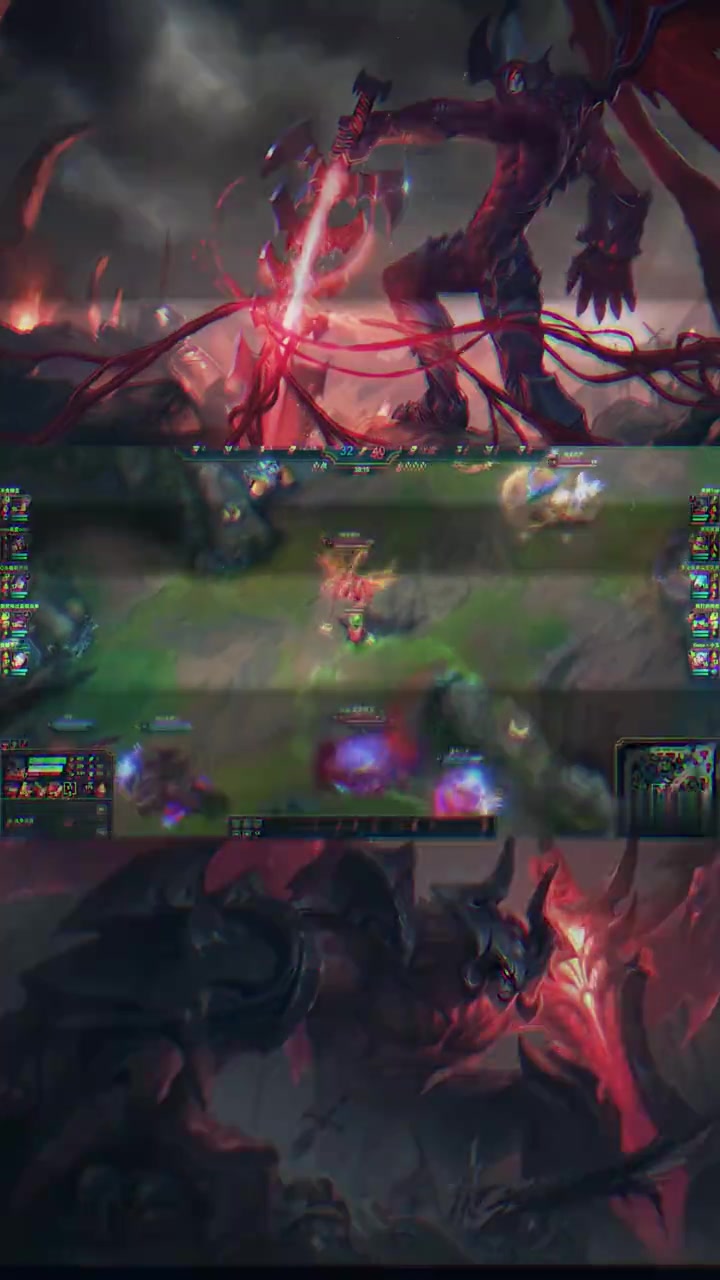 英雄联盟lol #剑魔 #剑魔天神下凡 #没有撤退可言 #暗裔剑魔 #暗裔