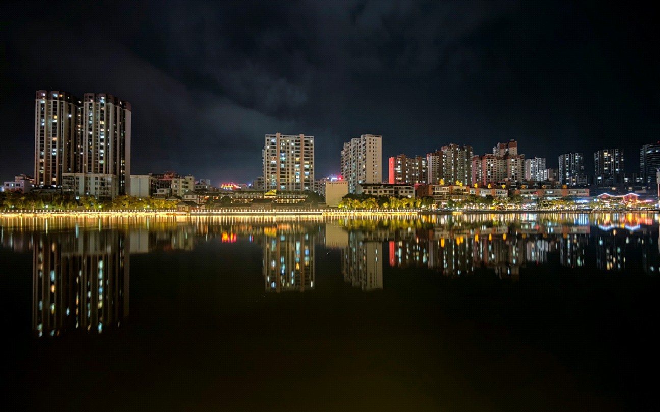 oppo findx3夜景建水广慈湖