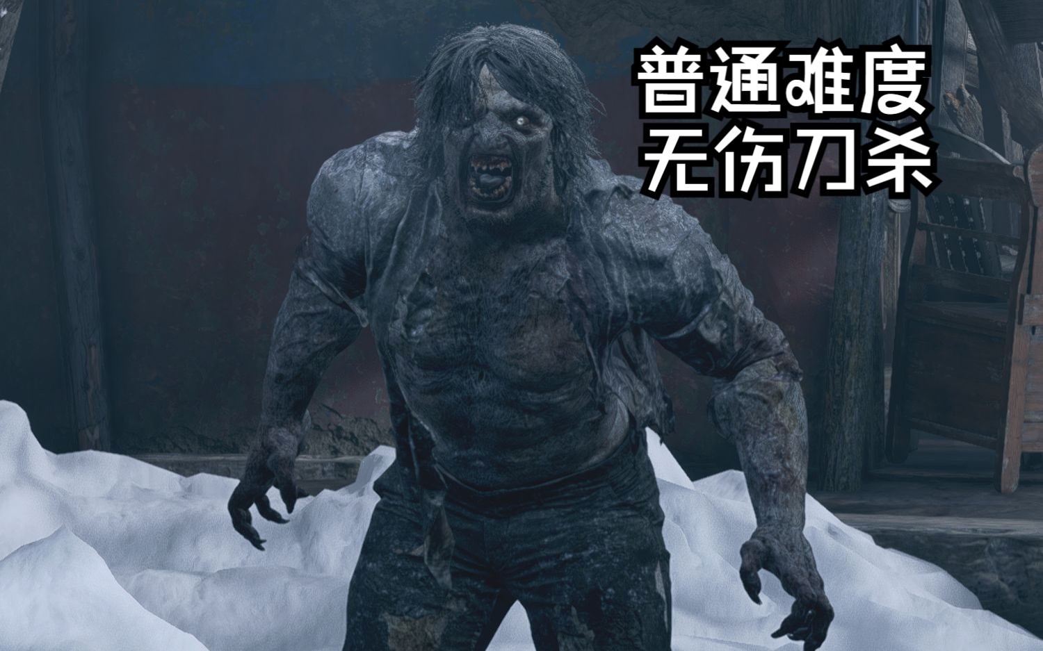 【普通难度】无伤刀杀 狼人(空手)《生化危机8》