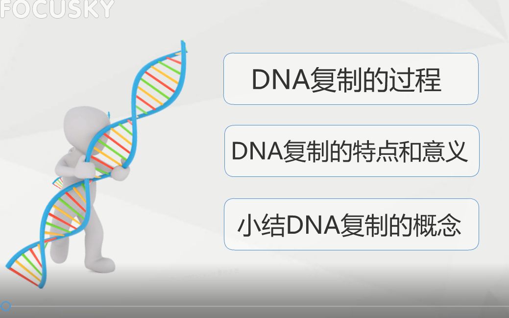 [图]微课：DNA的复制过程