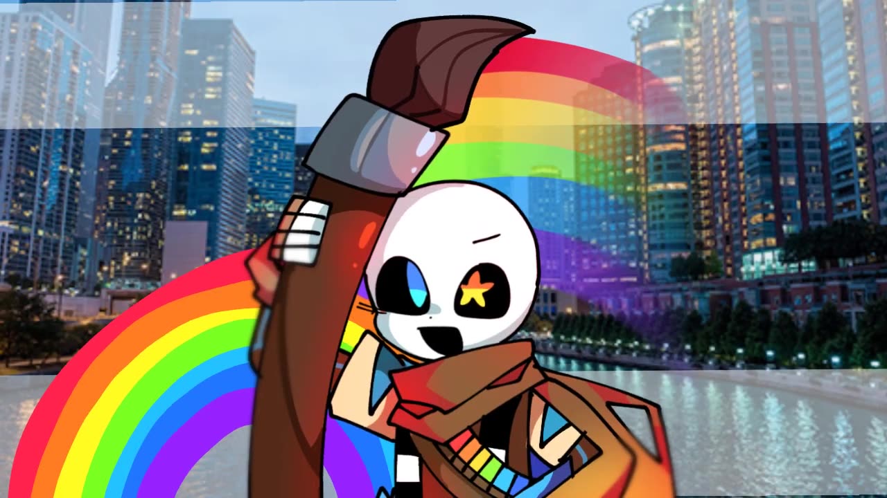 【undertale过于可爱】jumbo meme (undertale ink sans) flipaclip