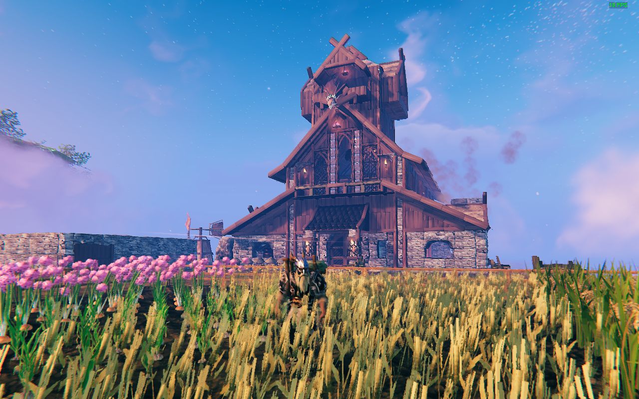 [valheim 英灵神殿]大型船坞建筑,北境平原温馨的港湾