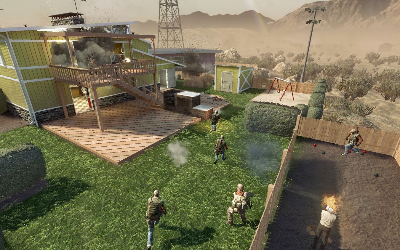 使命召唤在现代战争2中玩核弹小镇和杀戮小屋地图iw4x